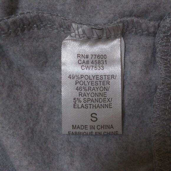 Chaser Knit Top in Vintage Ski Print Heather Gray Crew Neck Long Sleeves S New - Picture 10 of 11